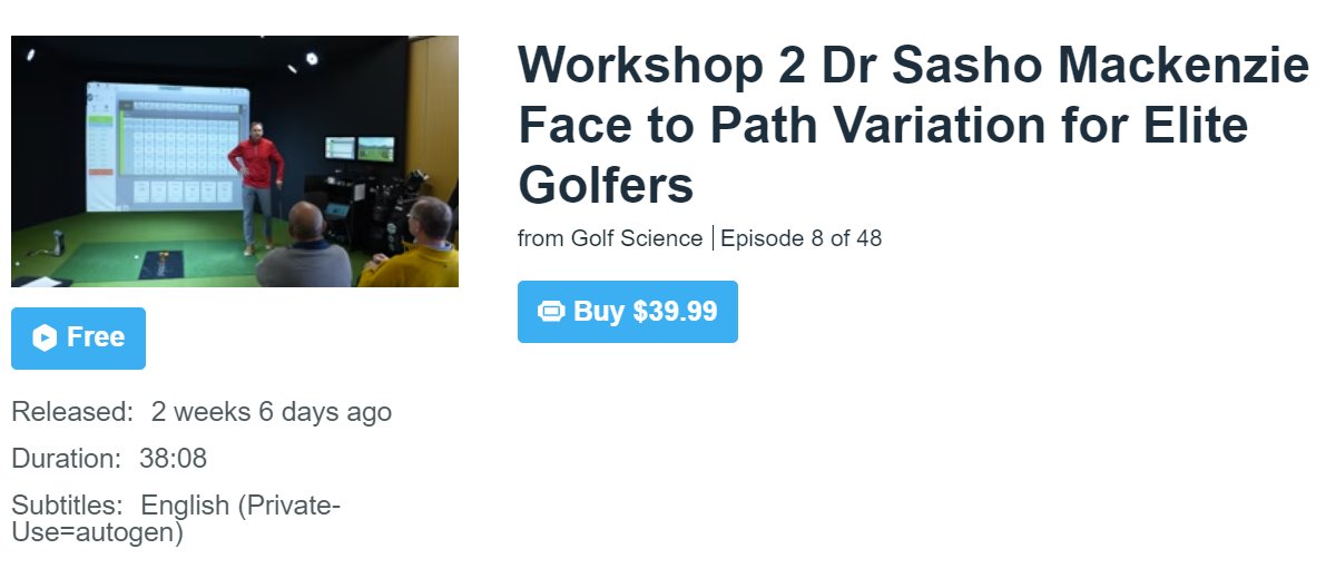 Golf Science tweet media