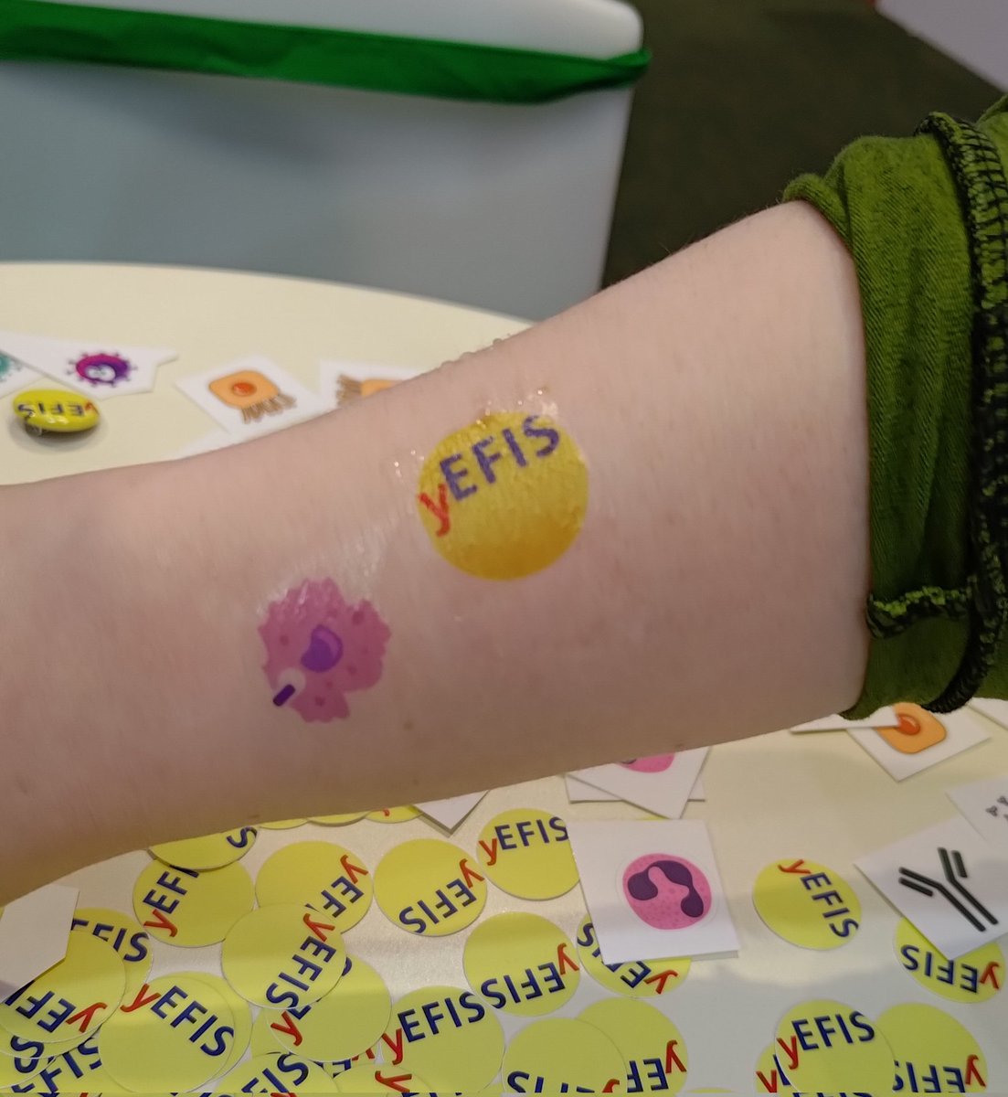 Getting tattooed at the conference <a href="/y_efis/">yEFIS</a> <a href="/yISI_ie/">yISI</a> <a href="/EFIS_Immunology/">EFIS</a>
#eci2024
