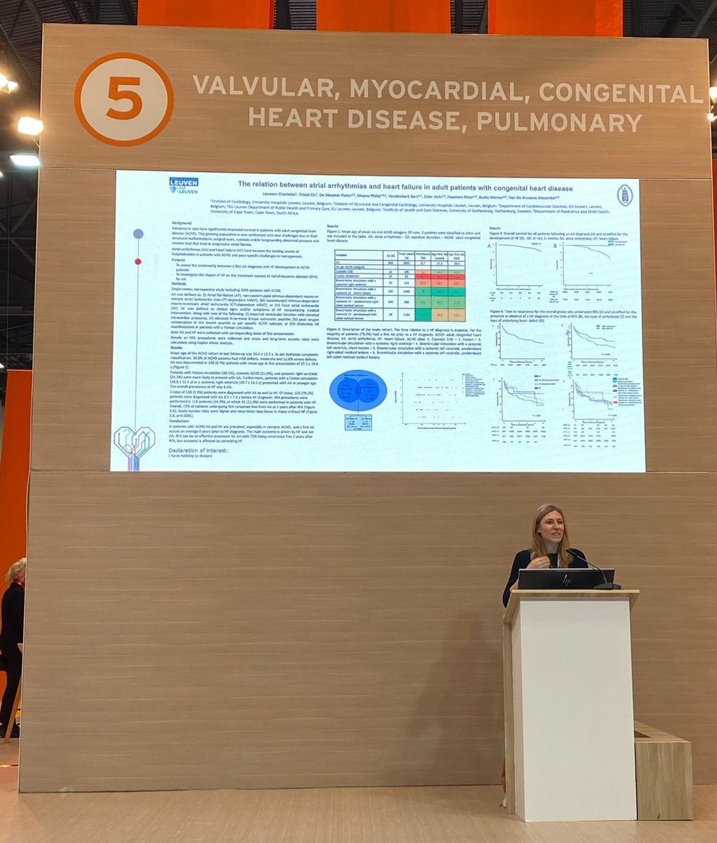 charlotte lauwers (@charlielauwers) on Twitter photo First presentation at #ESCCongress2024
Thanks to <a href="/alexvdbruaene/">Alexander Vd Bruaene</a>, <a href="/HaemersPeter/">Peter Haemers</a> and Bert Vandenberk.
Relation between #AtrialArrhythmia and #HeartFailure in #ACHD 🫀 First presentation at #ESCCongress2024
Thanks to <a href="/alexvdbruaene/">Alexander Vd Bruaene</a>, <a href="/HaemersPeter/">Peter Haemers</a> and Bert Vandenberk.
Relation between #AtrialArrhythmia and #HeartFailure in #ACHD 🫀