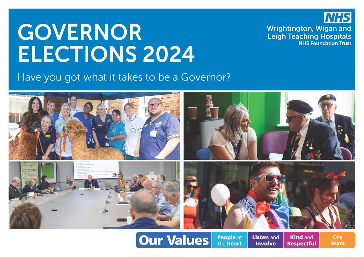 Would you like to represent our Trust members and local community as a Governor?

We are currently holding elections to our Council of Governors.

Find out more information and details on how to complete a nomination here: wwl.nhs.uk/trust-membersh…
