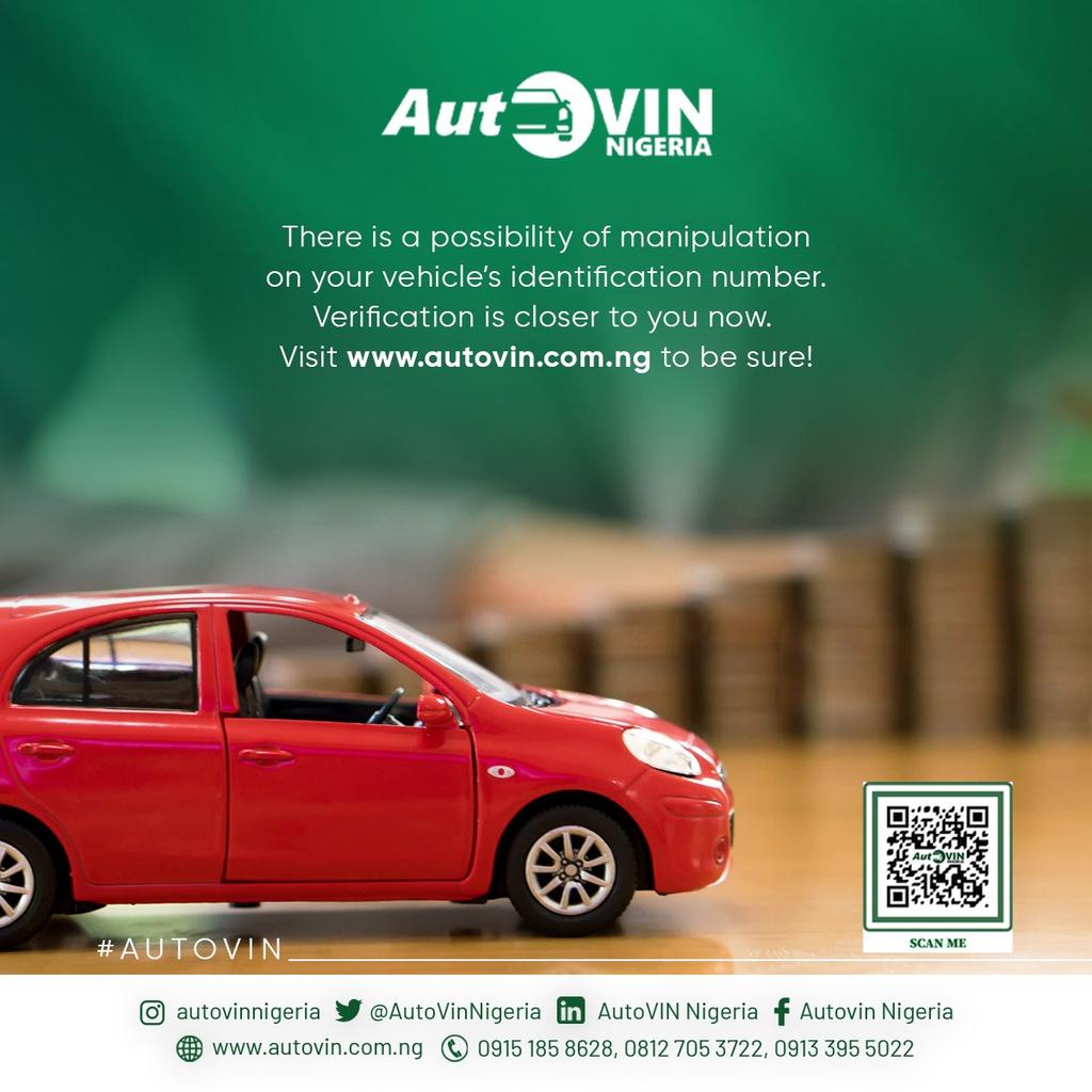 autovinnigeria's tweet photo. VIN manipulation is real, don't be a victim.

Go to https://t.co/zX6D43kad0 now, and verify that the inscribed VIN on your vehicle is legitimate!

#Autovin #legit #vehicle #ads https://t.co/ZdDUZ5r6VB