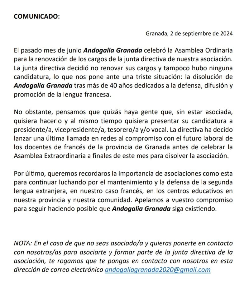 Andogalia Granada tweet media
