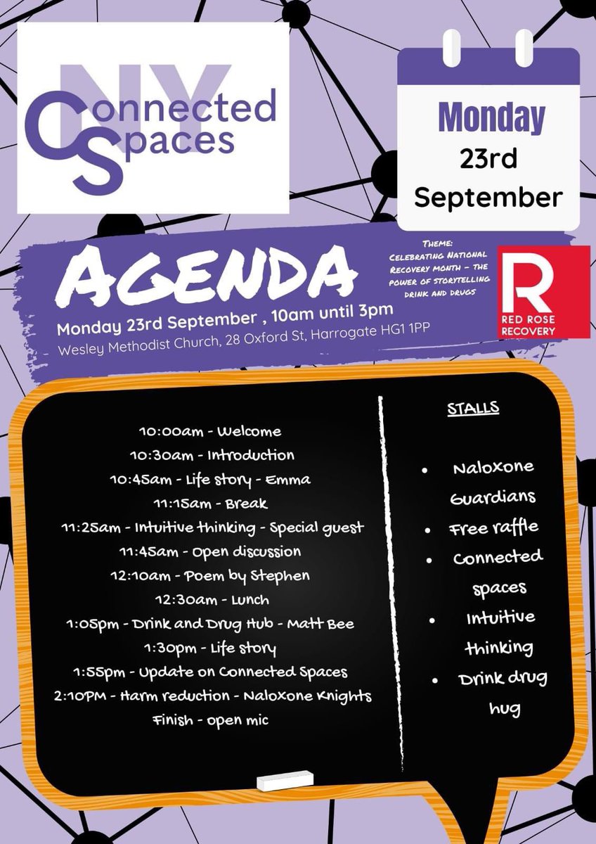 North Yorkshire Connected Spaces Forum 23rd September.

Please join us anyone is welcome 🙏