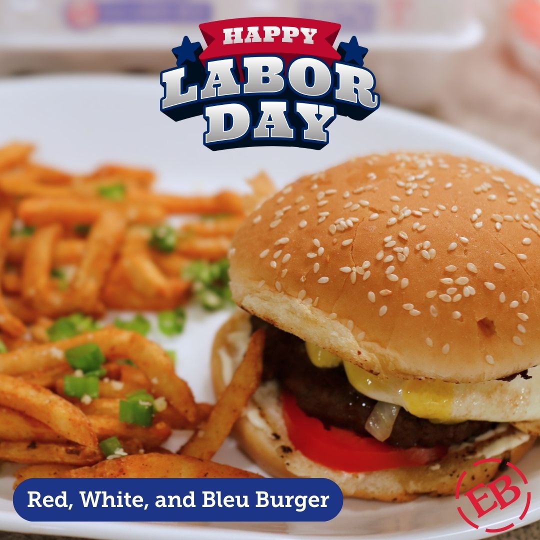 Labor Day grilling just got a whole lot tastier! 🍔 Our Red, White, &amp; Bleu Burger is the perfect way to celebrate. Packed with flavor and perfect for sharing, it's the star of any gathering. Find the full recipe at bit.ly/3X4pL4I