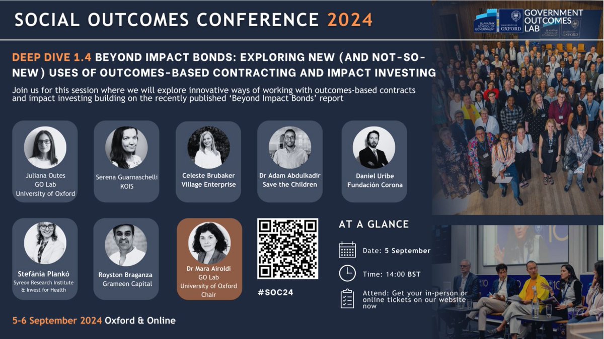 Participaremos en #SOC2024, donde <a href="/danieluribep/">Daniel Uribe</a> compartirá cómo Colombia ha sido pionera en financiación basada en resultados y nuestra experiencia con el programa <a href="/mas_pxr/">MAS - Pago por Resultados</a> . ¡Inscríbete gratis aquí! oxforduniversitystores.co.uk/product-catalo…