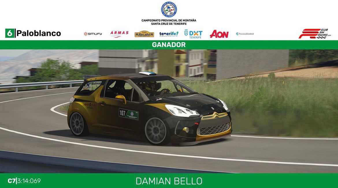Subida Palo Blanco ✅️6/8
#CMSCT
🏅Top 1 categoría Rally4 
🚘Citroen DS3 R3T 
<a href="/club_simracing/">Club Simracing</a> <a href="/fiasct/">FIASCT</a> 
<a href="/ASG_Simracing/">ASG Simracing</a>