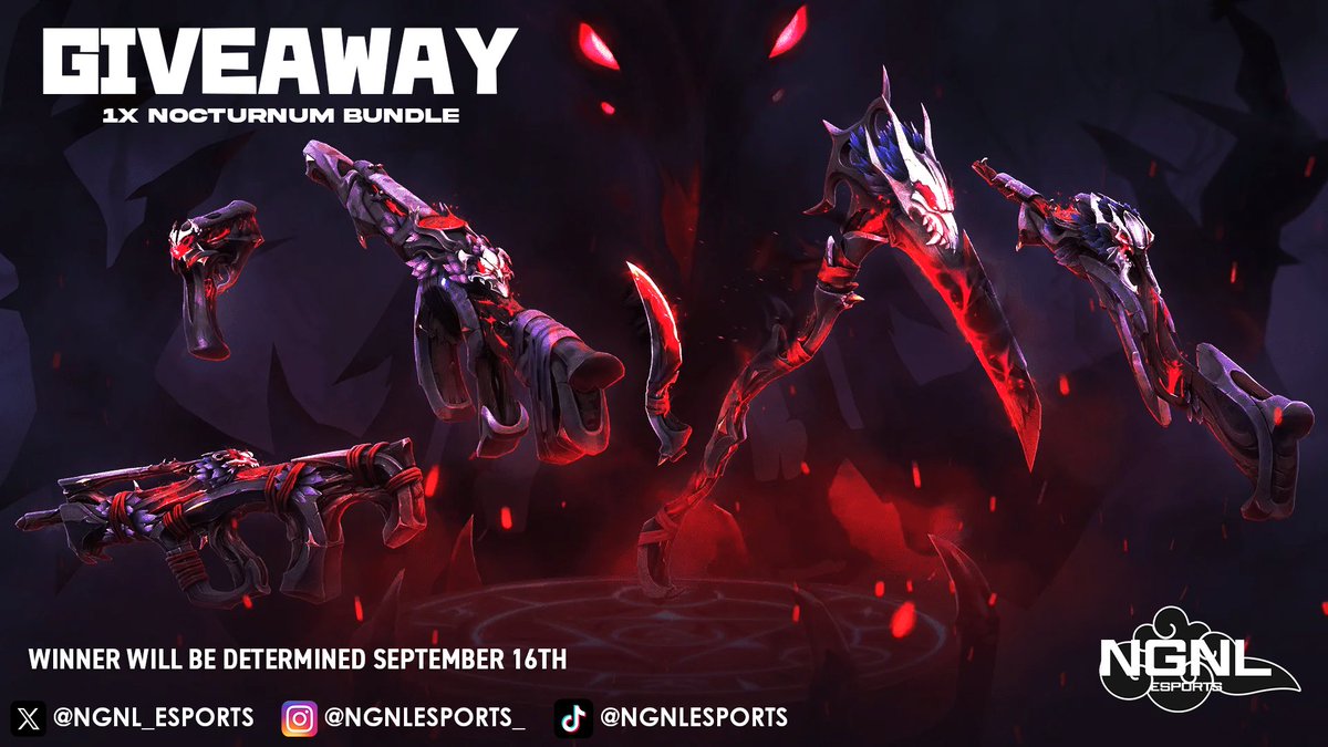 NGNL_Esports's tweet photo. 🚨 Nocturnum Bundle Giveaway 🚨

✅ Like + RT
✅ Tag 2 Friends

🔥2XP➡️https://t.co/Z3v86ScVjL

#NGNL | #NGNLESPORTS | #NoGameNoLife https://t.co/YELUZVHz84