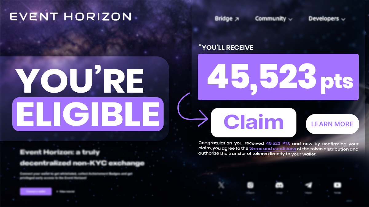 Event Horizon launched Tap-to-Earn game 4h ago 

$10M investment and only 10k users

Time: 5 min
Cost: FREE
Potential profit: $1,400 per account

Hurry up before it goes mainstream🧵👇