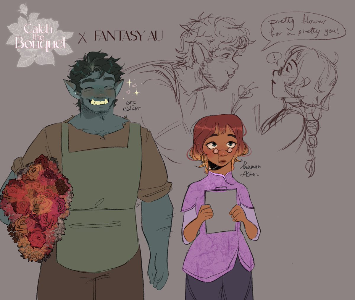 「*fantasy-AUs my comic* they're still flo」|dee ★のイラスト
