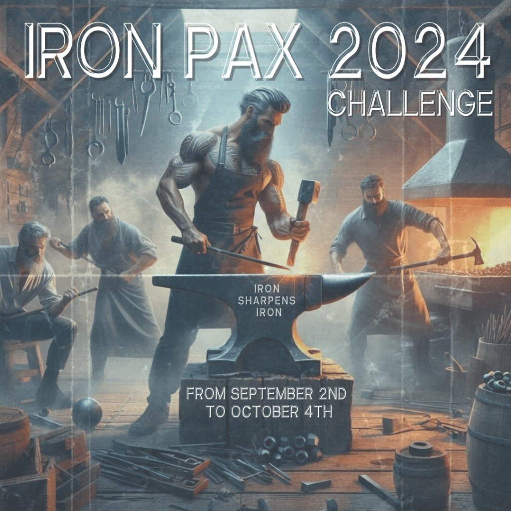 MEN OF TALLAHASSEE
LET'S GO!!!
Iron Pax Challenge begins Wednesday! Get out there and show us what you're made of. New Challenge drops weekly.
DM if you have questions. #tallahassee #f3 #tallahasseegym
(Shoutout to F3 Naperville for the art)