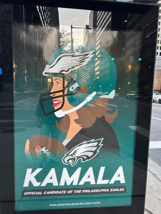 An investigation needs to be opened <a href="/CityofPhila/">Philadelphia PA</a> YOU own these kiosks, not <a href="/SEPTA/">SEPTA</a> This looks very much like election interference. Who authorized these signs, <a href="/PhillyMayor/">Mayor Cherelle L. Parker</a> ? The <a href="/Eagles/">Philadelphia Eagles</a> have said they are fakes. Election interference is not a good thing.