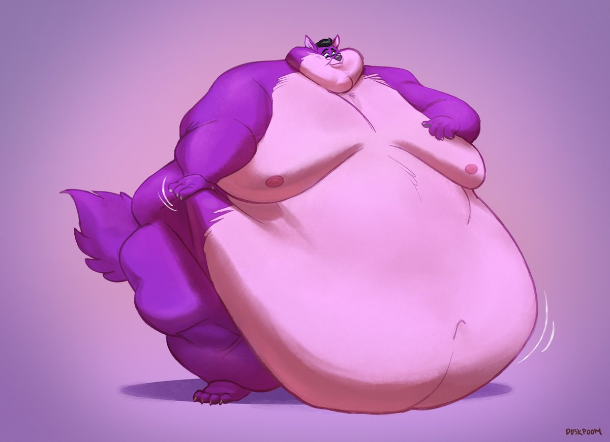 Commission for <a href="/APurpleWolf/">Zack, A Purple Wolf (Who's Moved to Bluesky)</a> 
His hugeness cant be beaten! 🐺✨