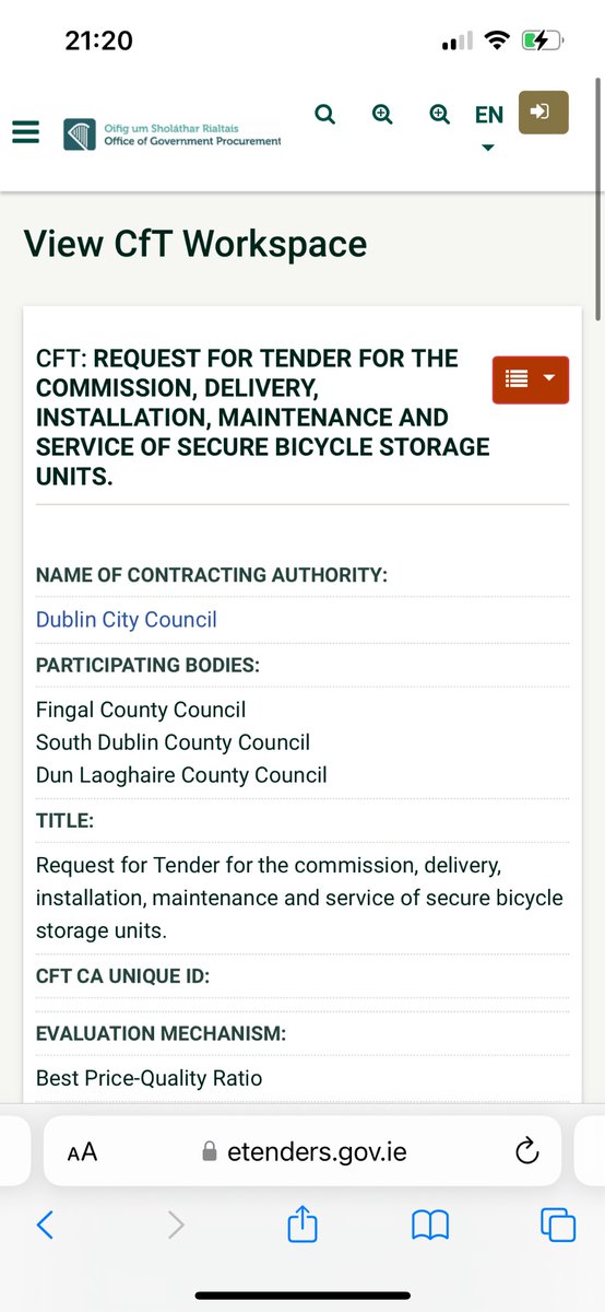 ArcyKevin's tweet photo. That bike shelter at @opwireland was a bit of a bargain. A few county councils in Dublin have a €10m budget which could see another 29 bike shelters built @EamonRyan https://t.co/WfaMrF9YqD