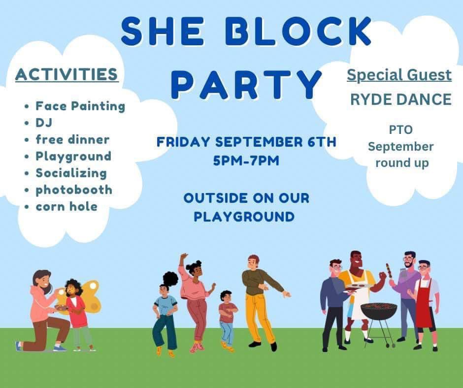 Get ready, #BearNation! Our 2nd annual BLOCK PARTY 🎉 is happening THIS FRIDAY at 5:00pm. Bring your camp chairs and umbrellas; and be ready to eat, play, and dance! We can’t wait to have a BEARY good time with you! 💚🐻💙

#dreambelieveachievethinkbig