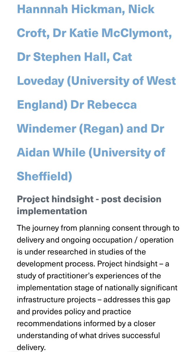 We’re delighted to have won the Sir Peter Hall Award for Wider Engagement in the @rtpiknowledge Research Awards 2024! This research, led by Hannah Hickman, for <a href="/NIPA_Org/">NIPA</a> explored the implementation of nationally significant infrastructure. Link below ⬇️