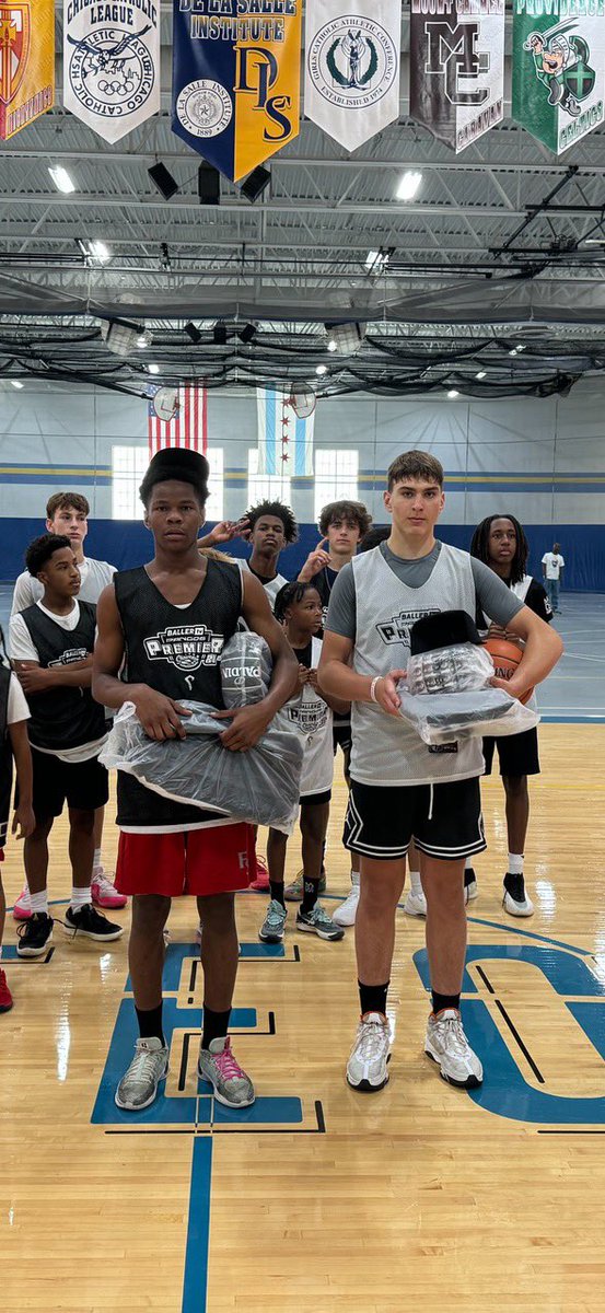 Denym Wallace and
Dakylen Heard were  both MVP of the top 20 game at the Pangos middle school classic at De La Salle Institute yesterday