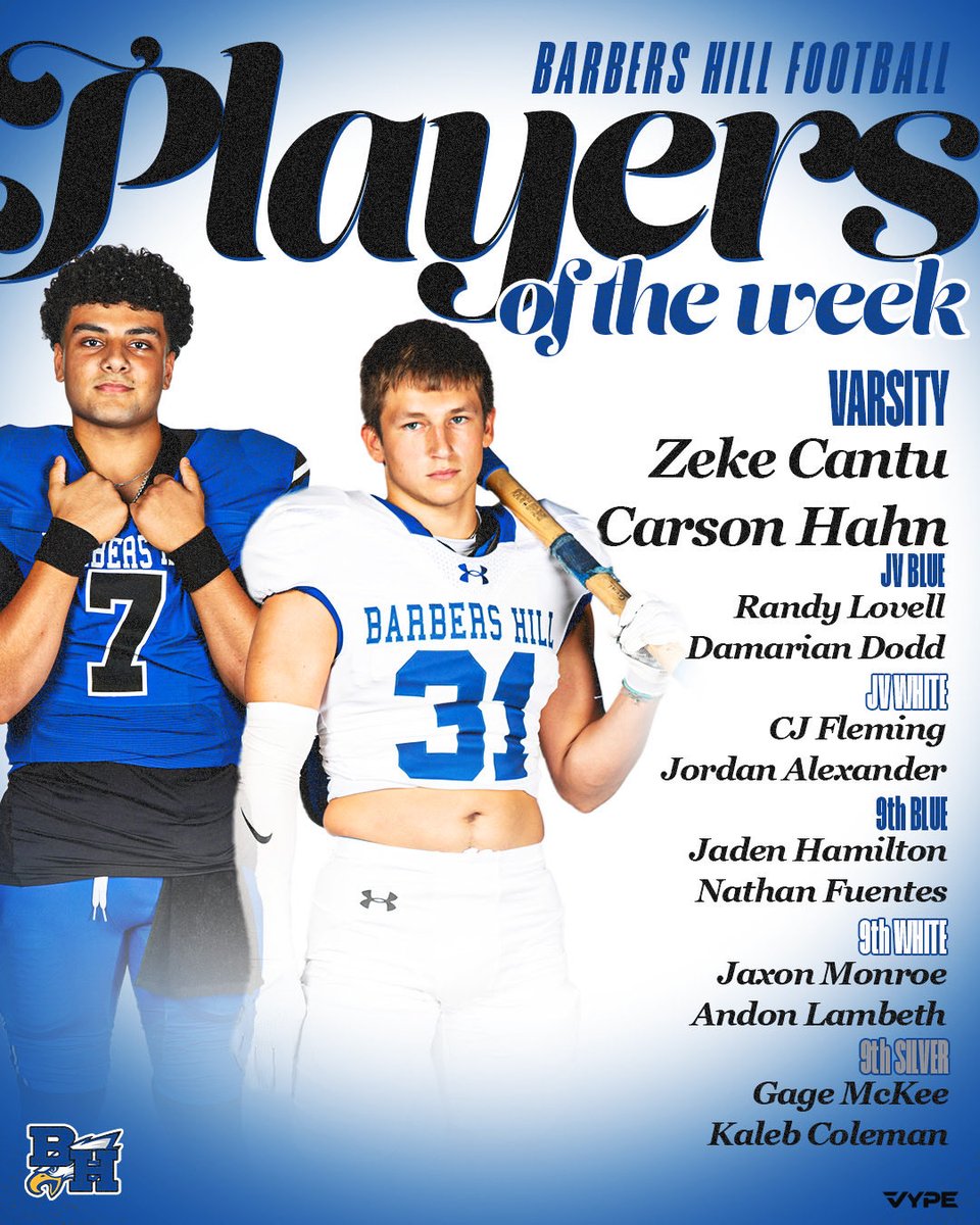 Congratulations to our Players of the Week vs New Caney! Well deserved! #EFH