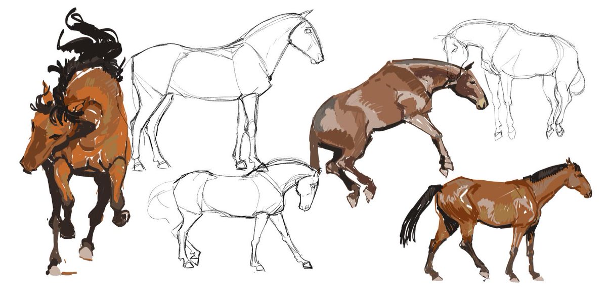 RavenstoneArt's tweet photo. Painterly horses! https://t.co/H1rX8kOjBu