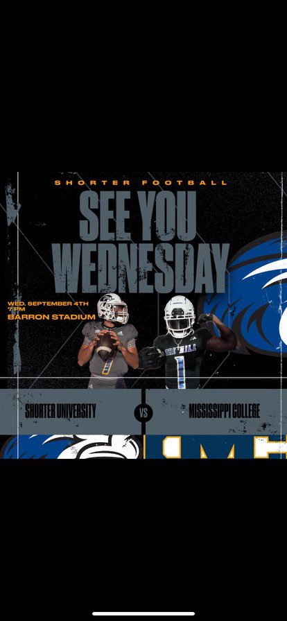 Proud to announce that I will be attending Shorter University this week for a game day visit. <a href="/coachmorrison58/">Zach Morrison</a> <a href="/GeorgiaKnights1/">Georgia Knights Athletics</a>