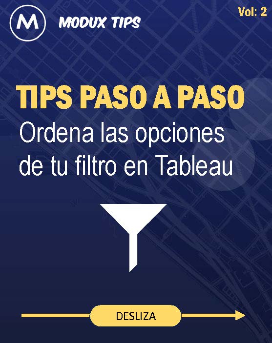ModuxCo's tweet image. 🚀 #ModuxTips: ¿Quieres dominar las opciones de ordenamiento en los filtros de Tableau? ¡Estás en el lugar correcto!
Descubre cómo optimizar tus visualizaciones y sacar el máximo provecho de tus datos.
#Tableau #DataViz