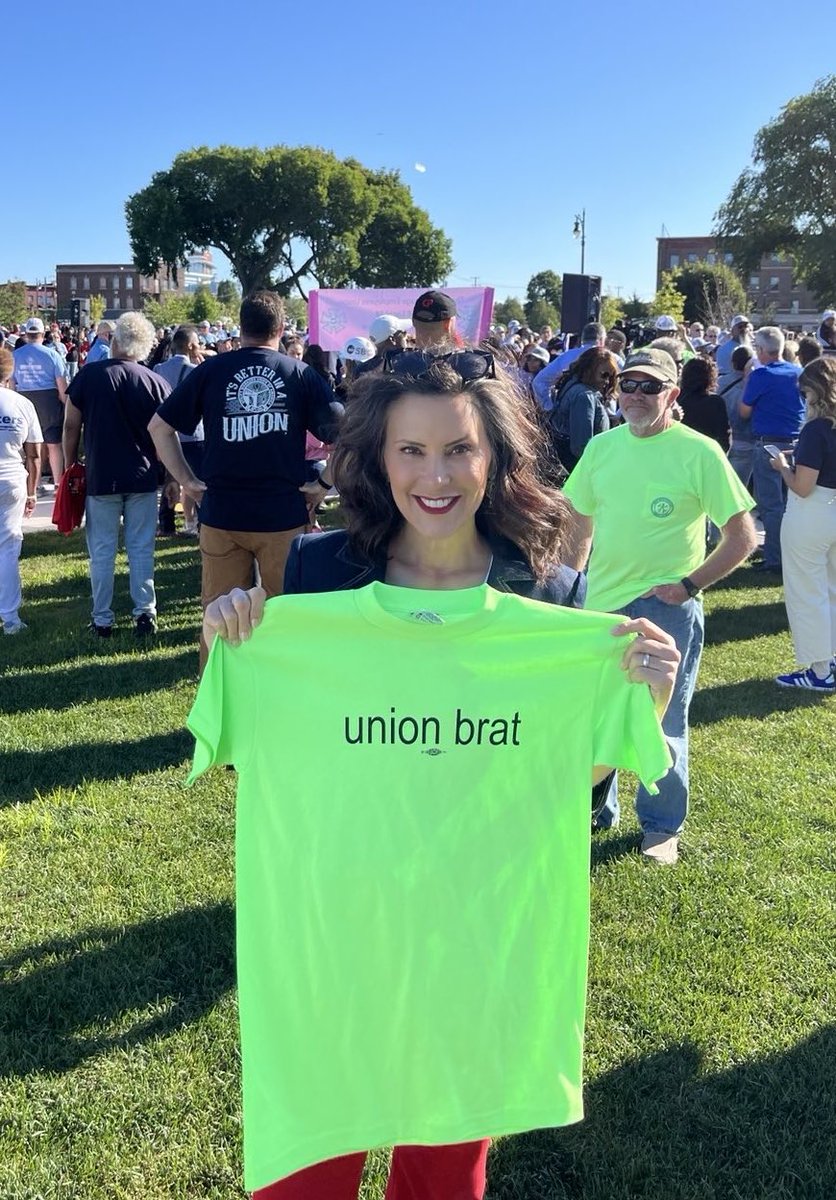 gretchenwhitmer's tweet image. Great to be in Detroit today in support of the Harris-Walz ticket and celebrating the unions and workers who built the middle class. Our next President @KamalaHarris and Vice President @Tim_Walz are going to help us build an economy in Michigan that works for everyone. Onward to…