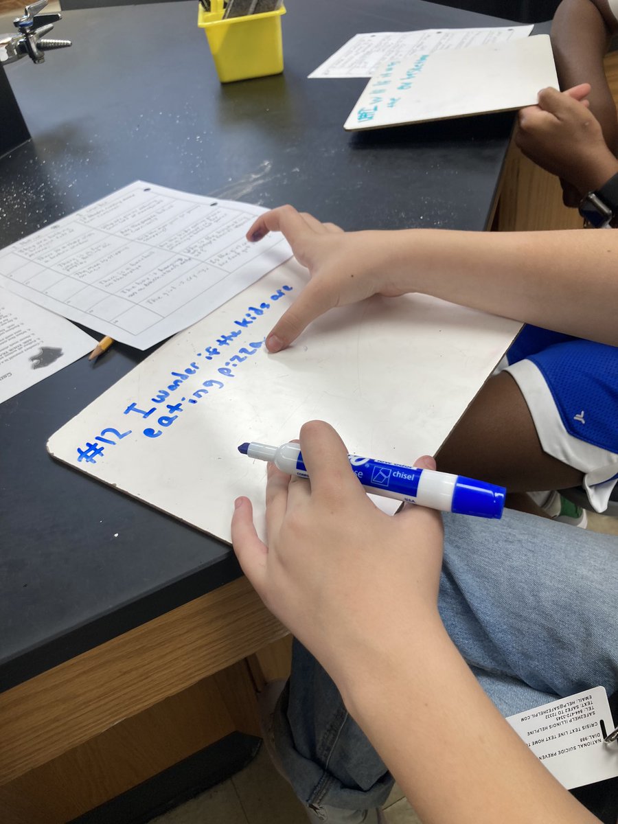 We notice…. We wonder?  Getting ready for a great year in 6th grade Science.  Can’t wait to see them apply these important skills to discussions and activities!