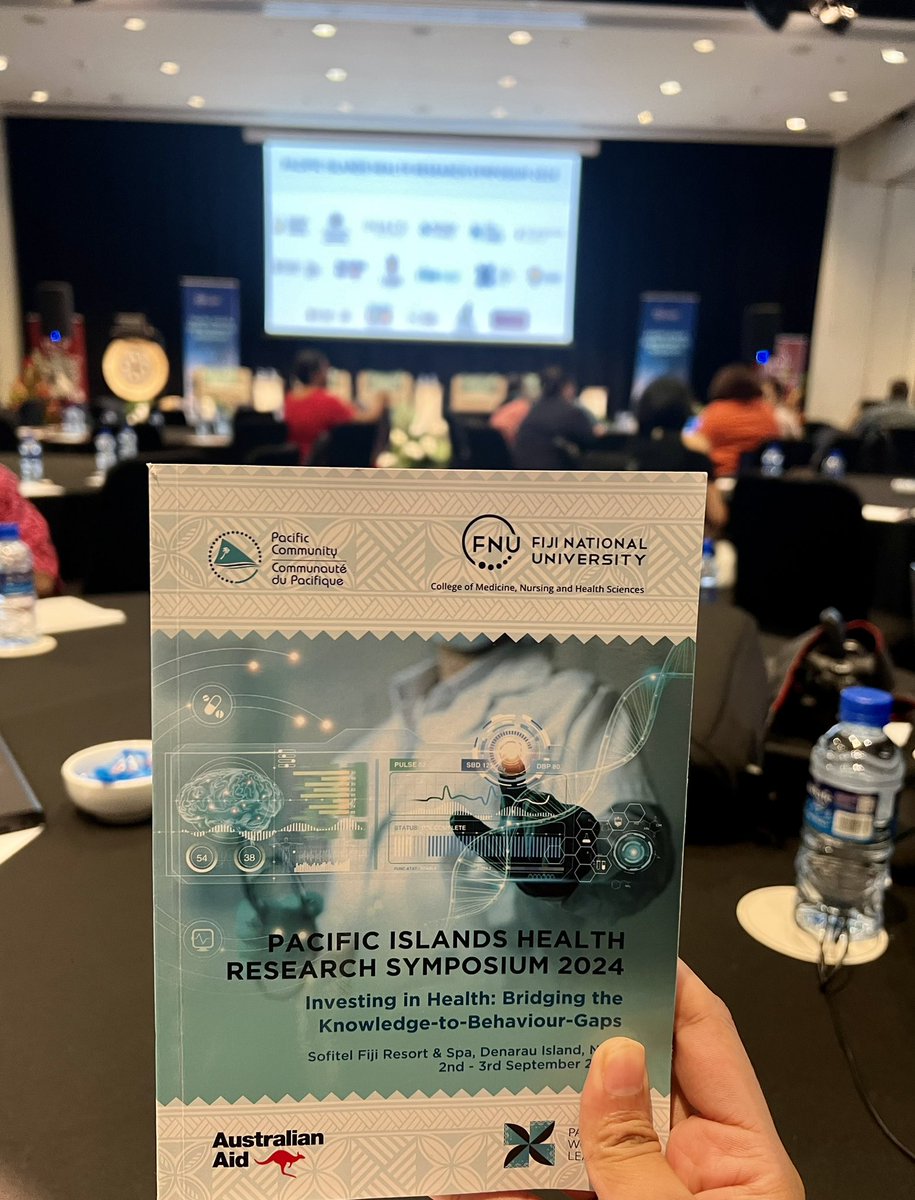 FNUFiji's tweet photo. ✅ Welcome to the second day of the 2024 Pacific Islands Health Research Symposium (PIHRS) at the Sofitel Resort and Spa in Nadi. 

#2024PIHRS #CMNHS #FNU https://t.co/qnFUZvxeKe