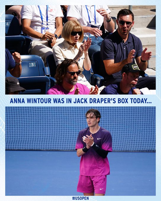 Anna Wintour in Jack Draper's Box