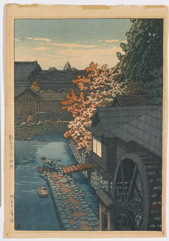 Kawanishi in Tochigi Prefecture, by Kawase Hasui, 1947
