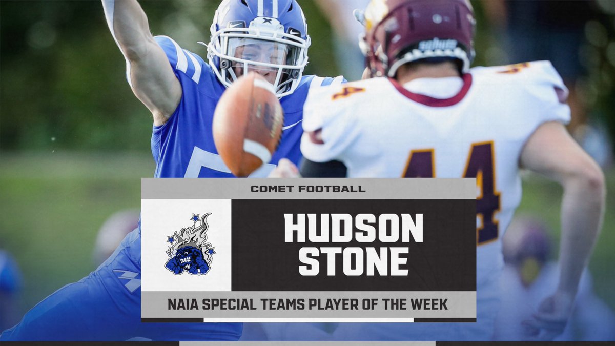 Our very own <a href="/NAIA/">NAIA</a> player of the week! 
🏈 - 2 Blocked Punts
🎯 - 2 Solo Tackles on Special Teams
#RollMets #GDTBAC