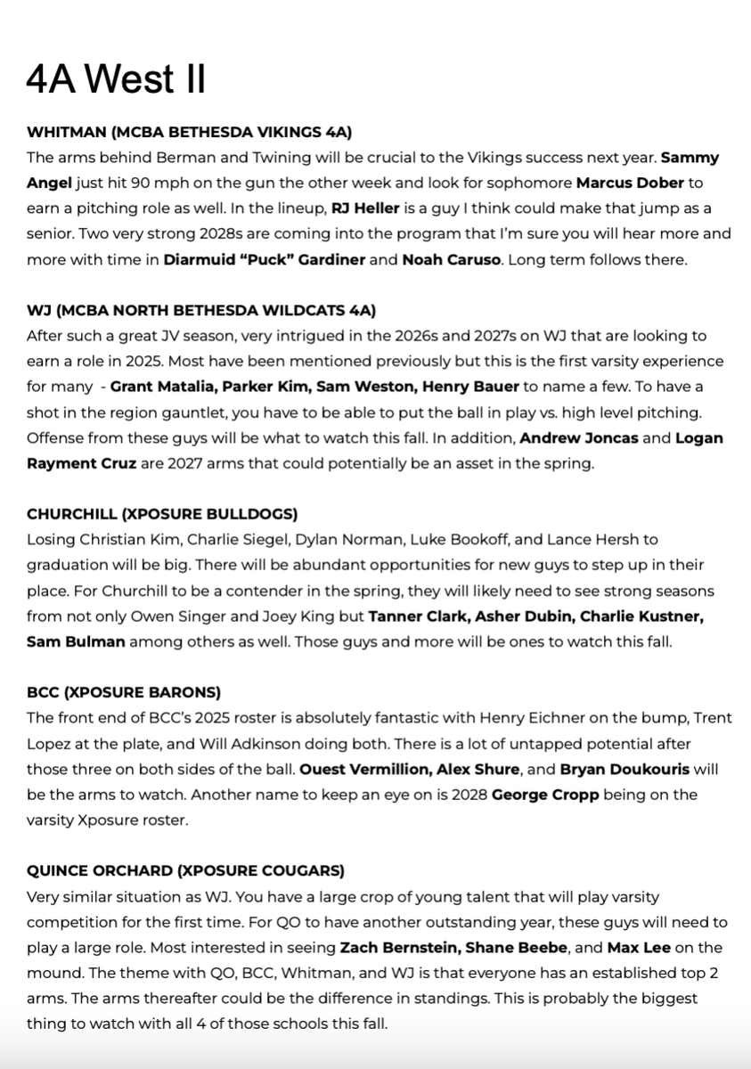 With the new year, every team has new needs and areas to improve upon.

Fall ball slated to start tomorrow, here's units and players to keep an eye on this fall. Standout performances in the fall may translate to breakout individual and team seasons come the spring ⬇️