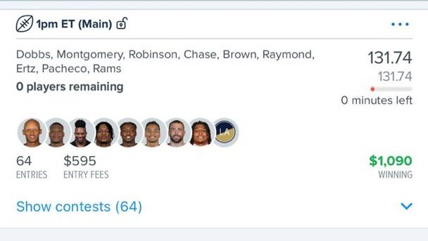 InvestDFS's tweet image. 2024 #NFL #DFS 3 days away 

#InvestDFS 2023 record: 23-4

To win with us 👉 Message @InvestDFS

#NFL #DFS | #TimeToInvest 📈