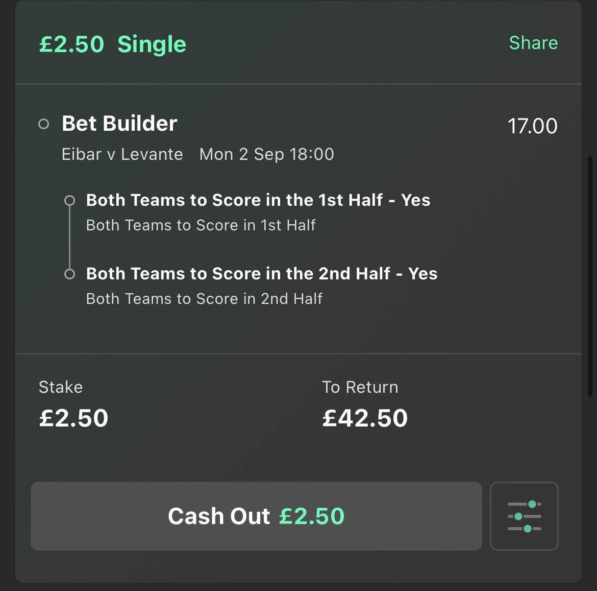 🇪🇸 Bet 

Last 6 h2h at Eibar have seen 22 goals in 6 matches 

Last season Eibar were 1st for games that had 3.5 goals and Levante were 3rd

#laliga2 #Eibar #Levante #bet365