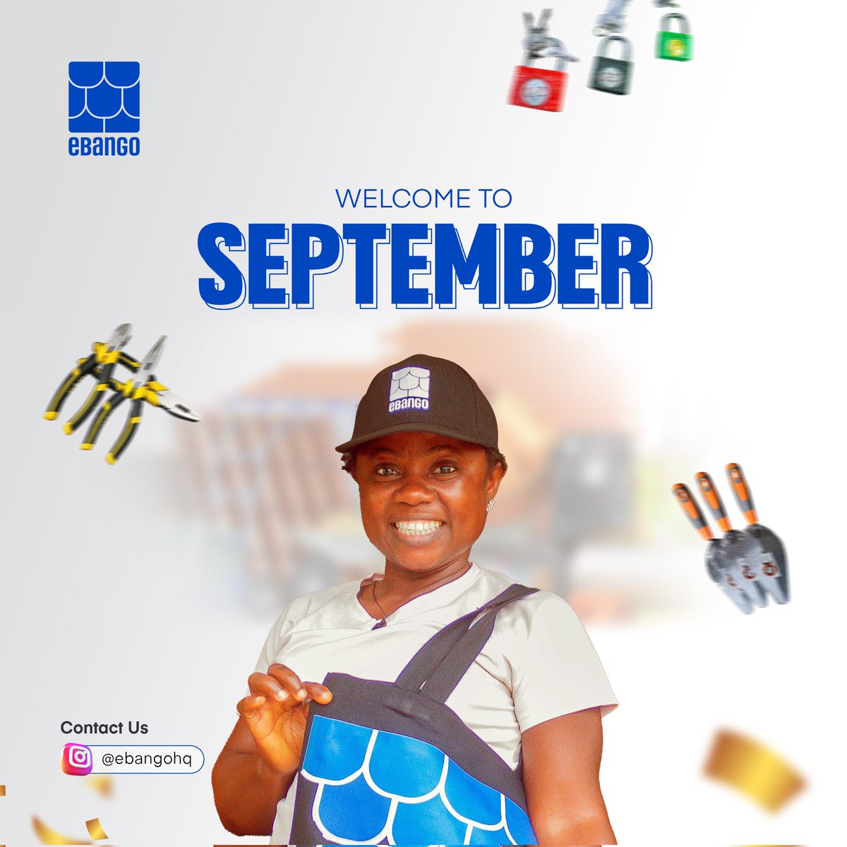 ebangohq's tweet photo. September is here! 
Wishing you a month filled with growth, prosperity, and lots of building materials. 
 #HappyNewMonth #eBanGo" https://t.co/CvSEoqWmMd