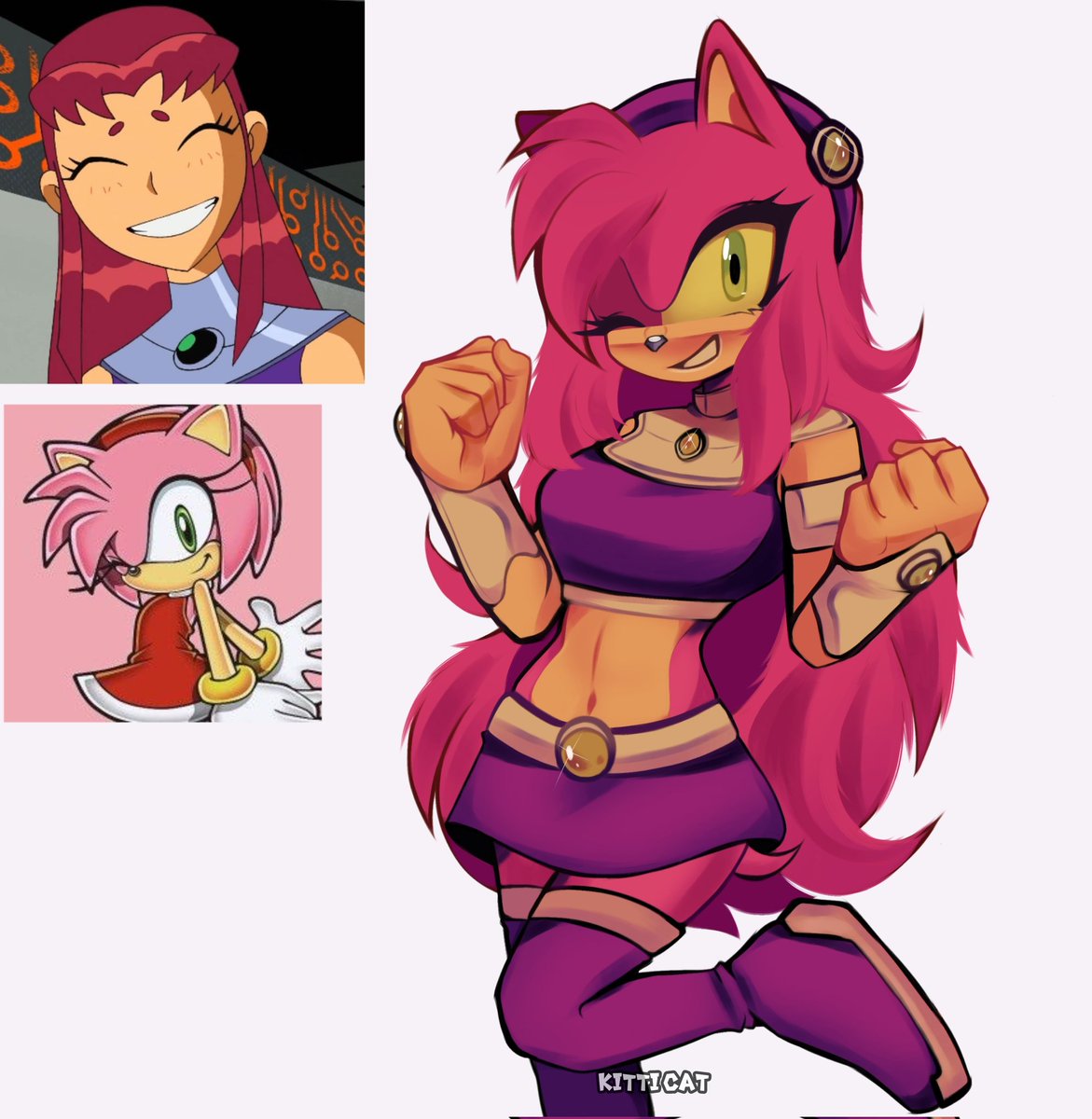 ⭐Star Amy🩷
#SonicTheHedgehog #sonic #SonicTheHedghehog #AmyRose #starfire #teentitans #sonicart #sonicfanart #amyroseart
