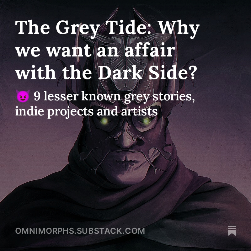 #Omnimorphs whispered of a time when the Grey would rise, where heroes and villains converge.
...
Are you drawn to the forbidden? We are. But why?

🔹 Short discussion about Kratos, Muad’Dib, Shrek and the likes in our latest journey #BeyondtheVeil: link in comment