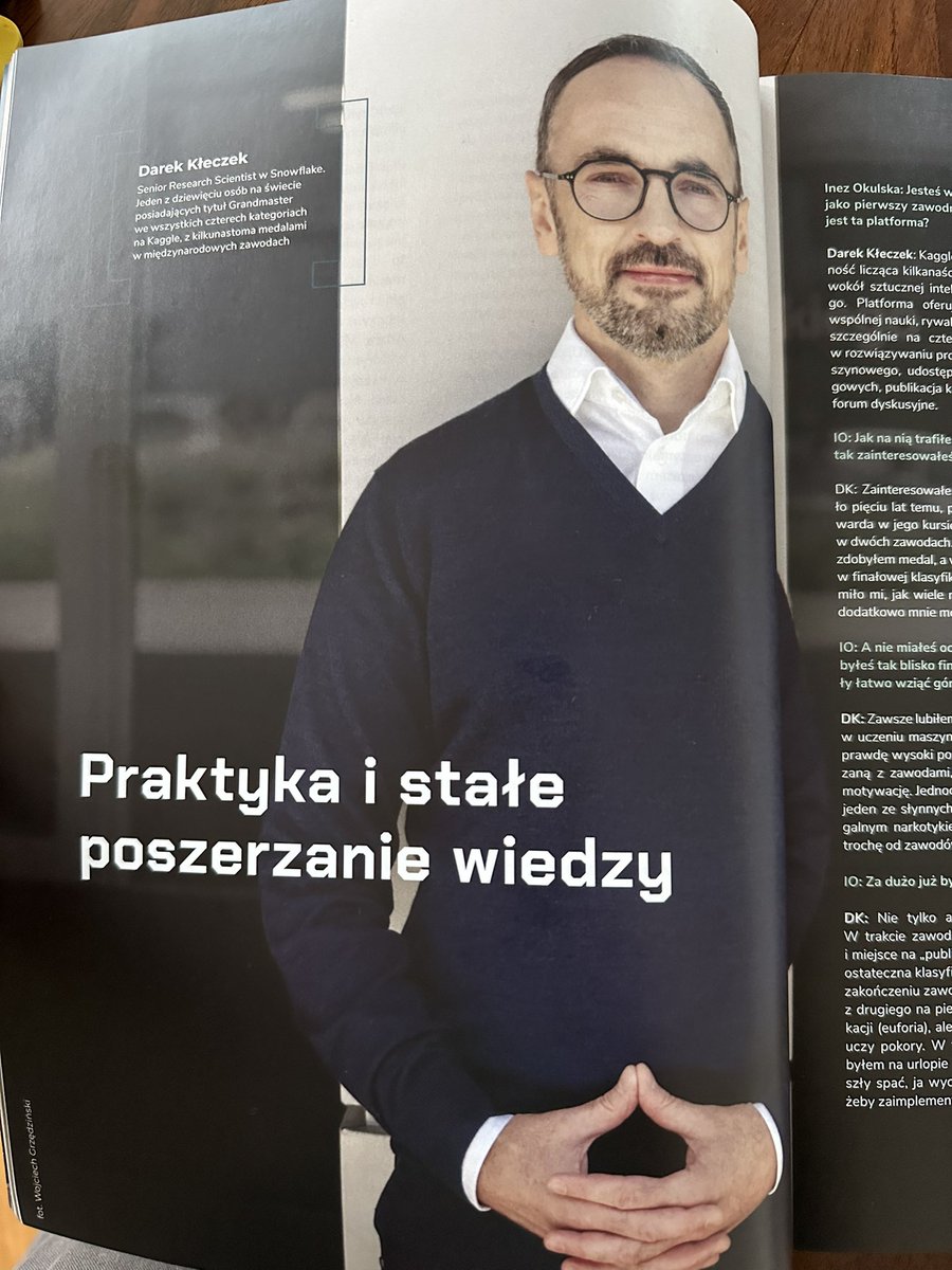 Pretty wild that <a href="/kaggle/">Kaggle</a> got me on the cover! Thanks <a href="/InezOkulska/">Inez Okulska, PhD</a> for the interview! 😻