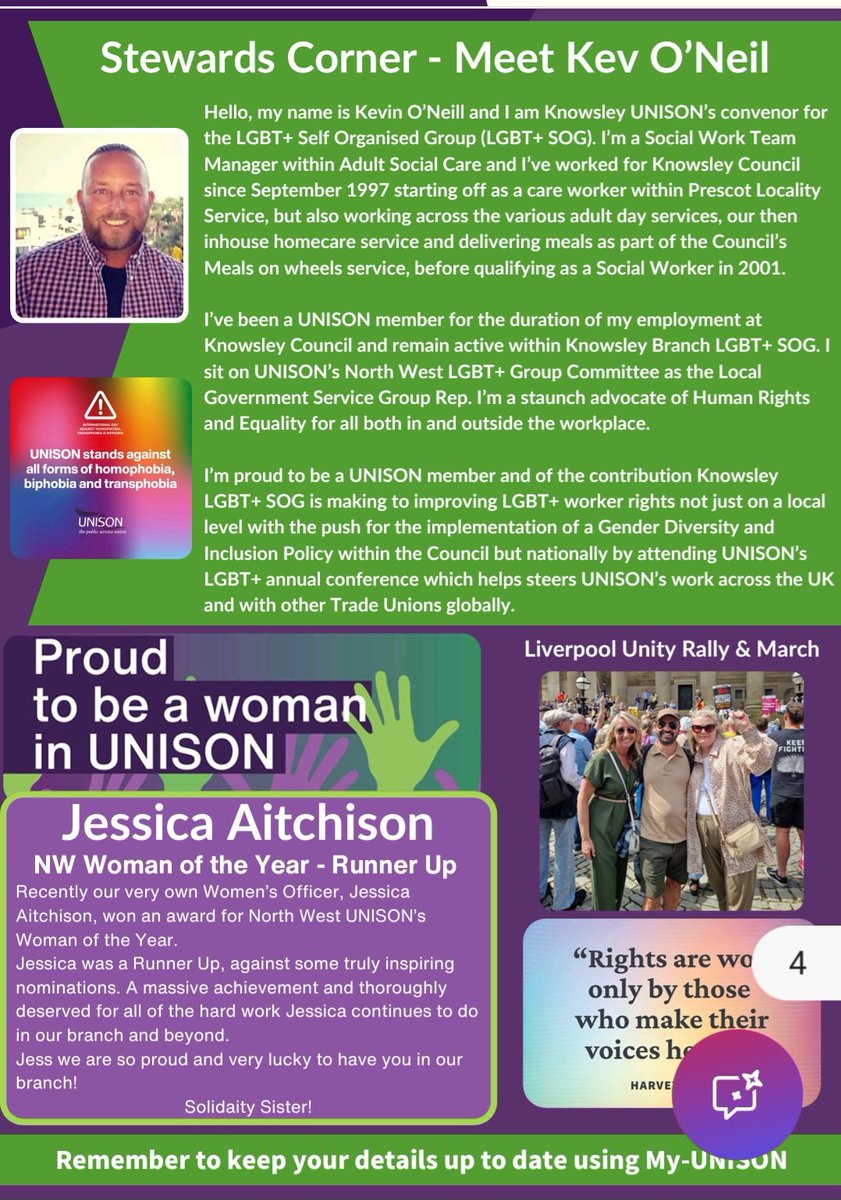 Knowsley UKNOW out today via email and printed copies will be distributed across workplaces this week!