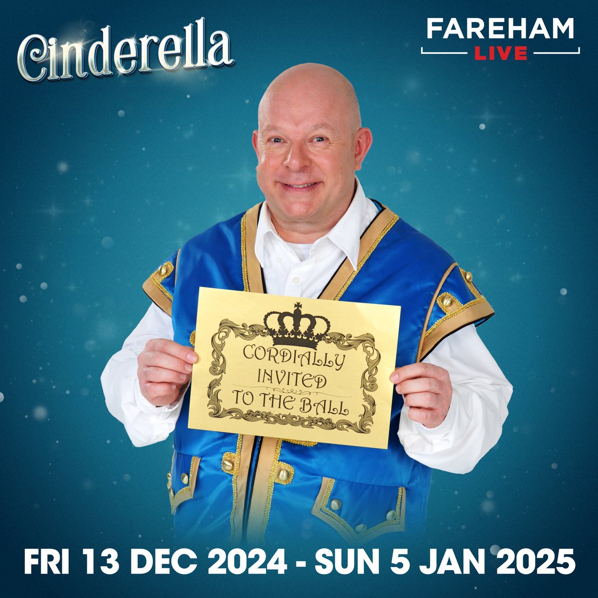 You've got mail! 💌

Our very own Buttons (<a href="/RealPaulBurling/">Paul Burling</a>) is here to deliver your invitation to join us this festive season for Cinderella - we can't wait to see you there 👀✨