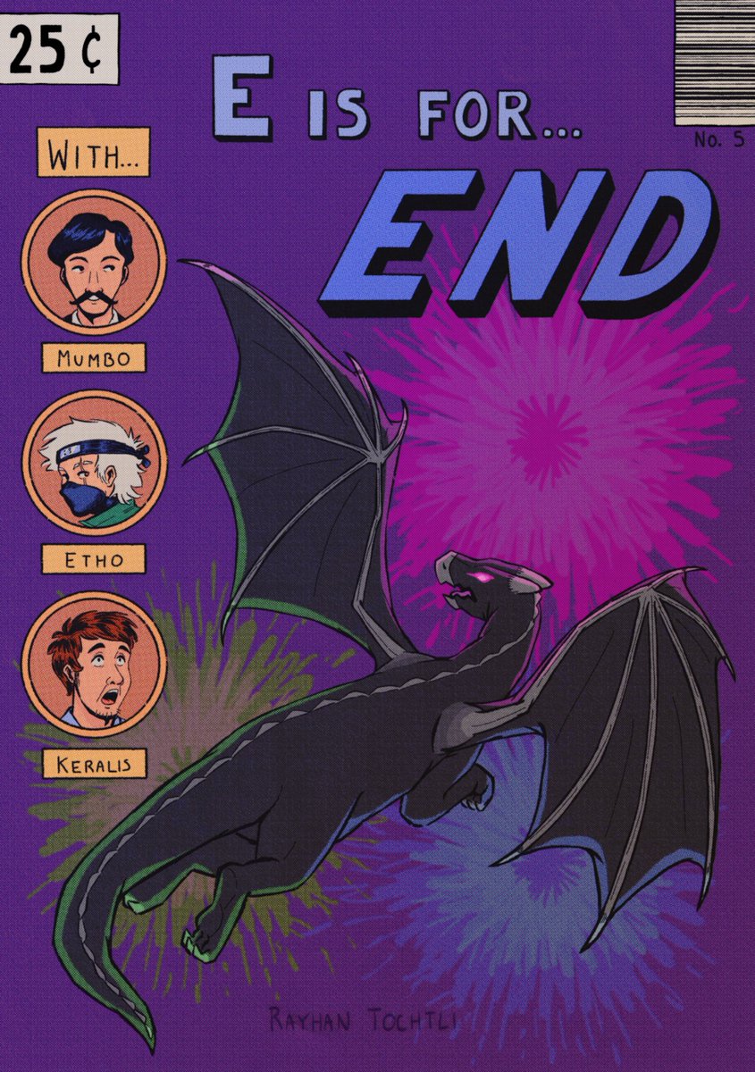 E is for... END!

My piece for the <a href="/HermitZine/">Hermitzine</a> :D ft Mumbo, Etho, Keralis and the queen of the end

It was a blast to work with everyone and my team, thanks!