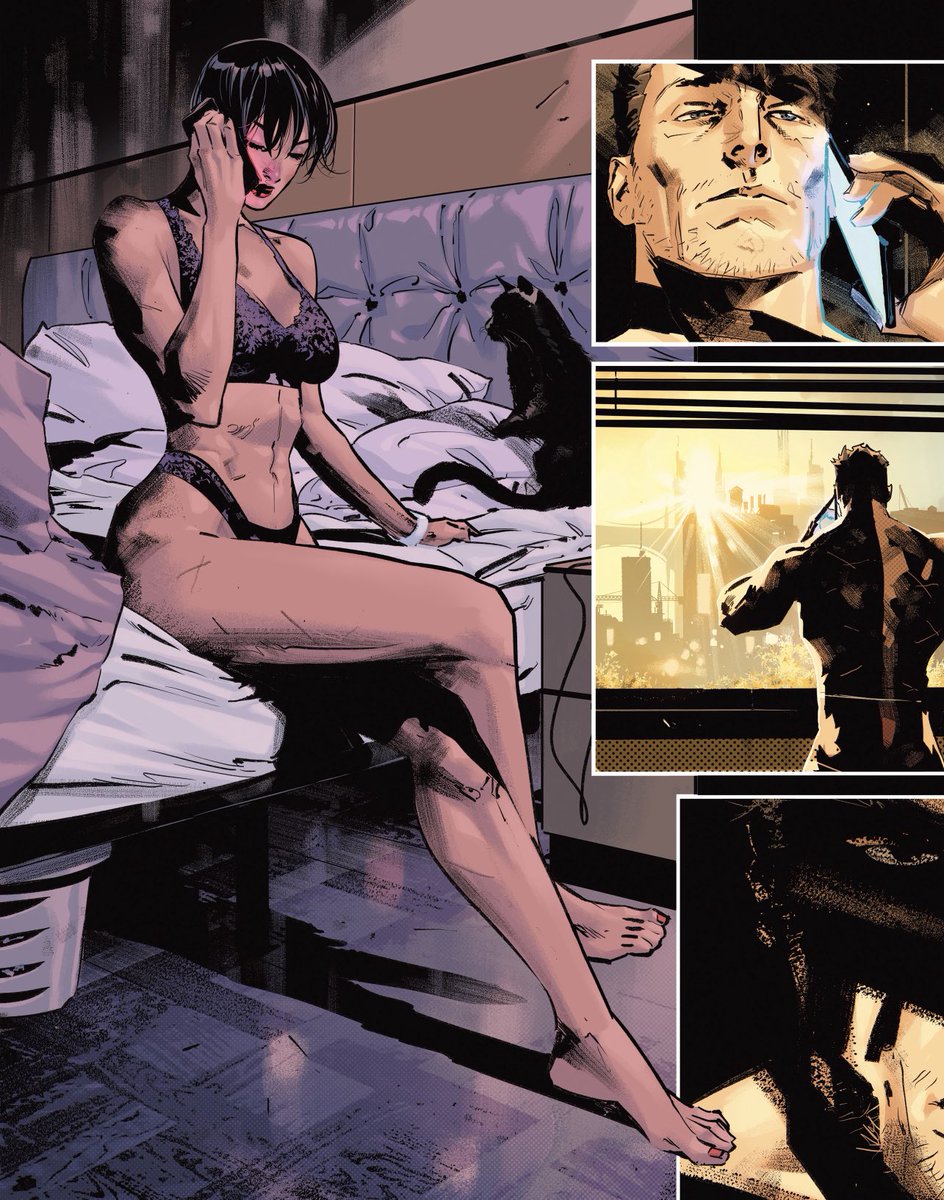 「Good morning Selina, morning Bruce!#batm」|Jorge Jiménezのイラスト