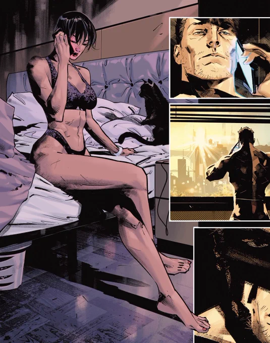 Good morning Selina, morning Bruce!#batman #catwoman ⁦⁩ colors #batman #125 ⁦⁩ script  