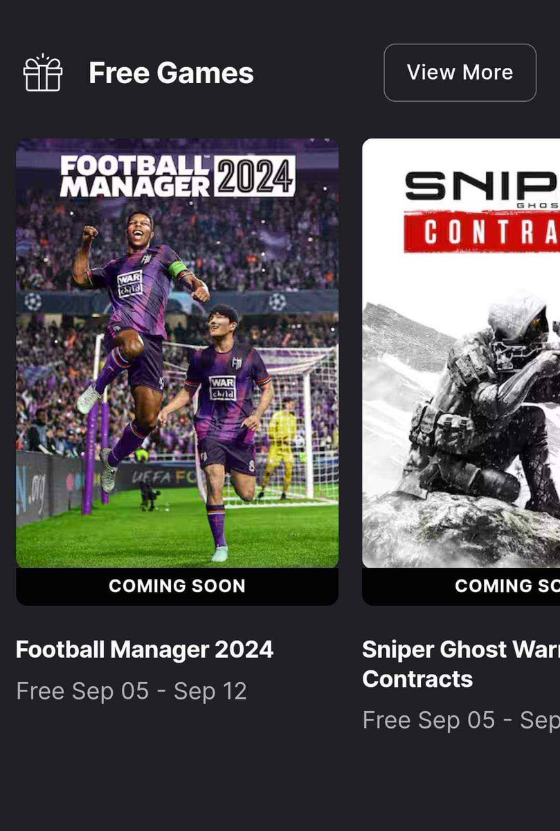 Tidak hentinya mengingatkan kalian, siap2 klaim FM24 di Epic Games pada tanggal 5-12 Sept. Sekali klaim, dapat selamanya.