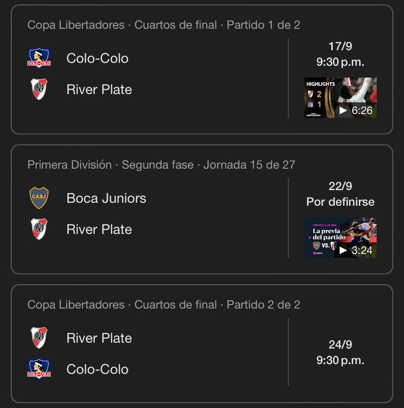 Mi estabilidad emocional depende de lo que pase en estos tres partidos.