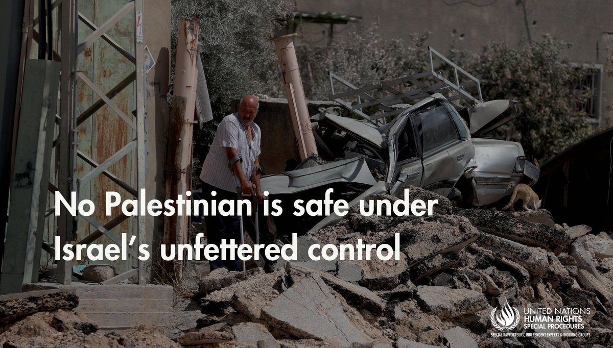 UN_SPExperts's tweet image. Apartheid #Israel is targeting #Gaza &amp;amp; the #WestBank simultaneously- UN independent expert @FranceskAlbs warns of unprecedented violence &amp;amp; #HumanRights violations, urging global action to prevent genocide against Palestinians &amp;amp; ensure accountability.

ohchr.org/en/press-relea…