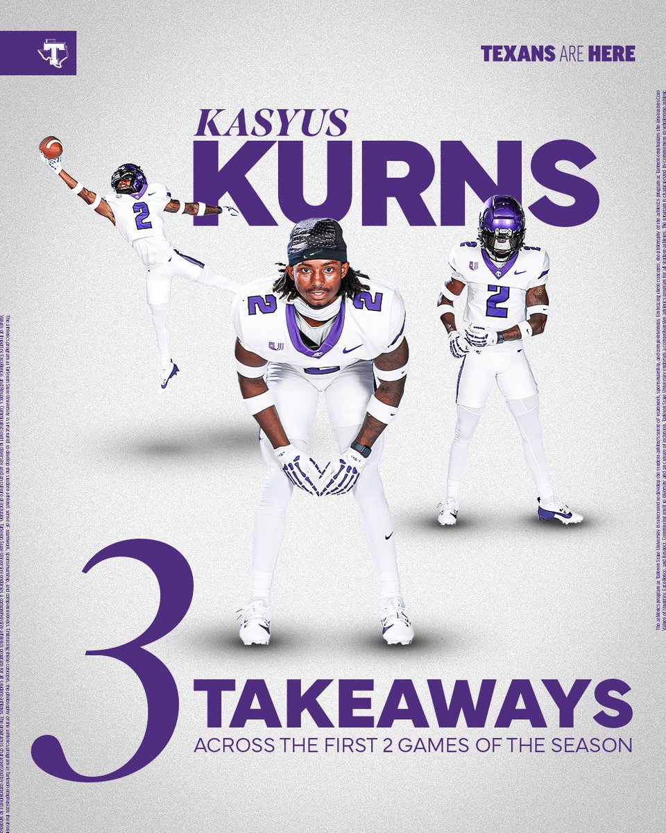 Kasyus Kurns leads the nation in takeaways, already with three 💥