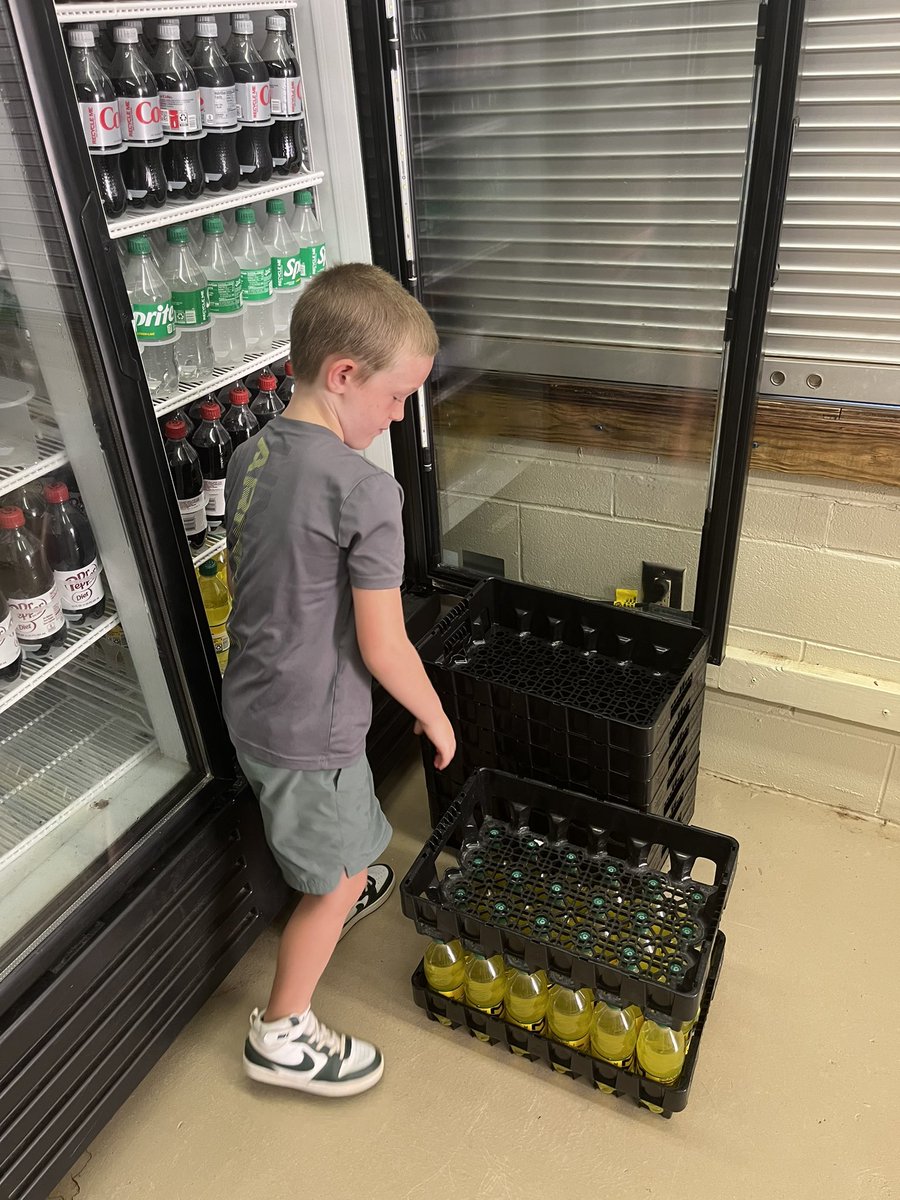 Had a little help restocking the concession stands today!  Thanks dude!
