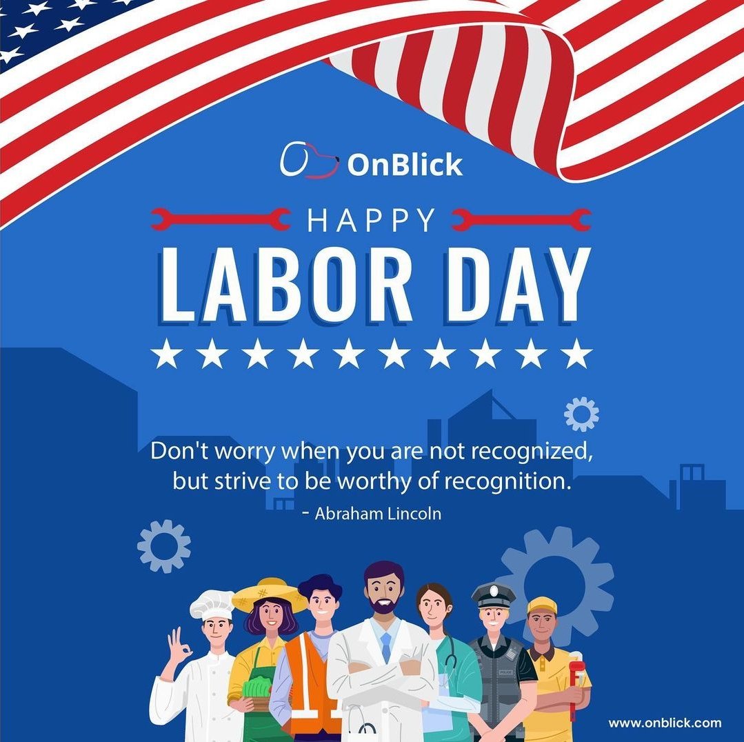 Team OnBlick wishes you a Happy Labor Day! 

Today, we honor the hardworking American workforce that has been the backbone of our nation's progress. 

Take a well-deserved break and recharge for all your future accomplishments.

#onblick #laborday #workforce #happylaborday