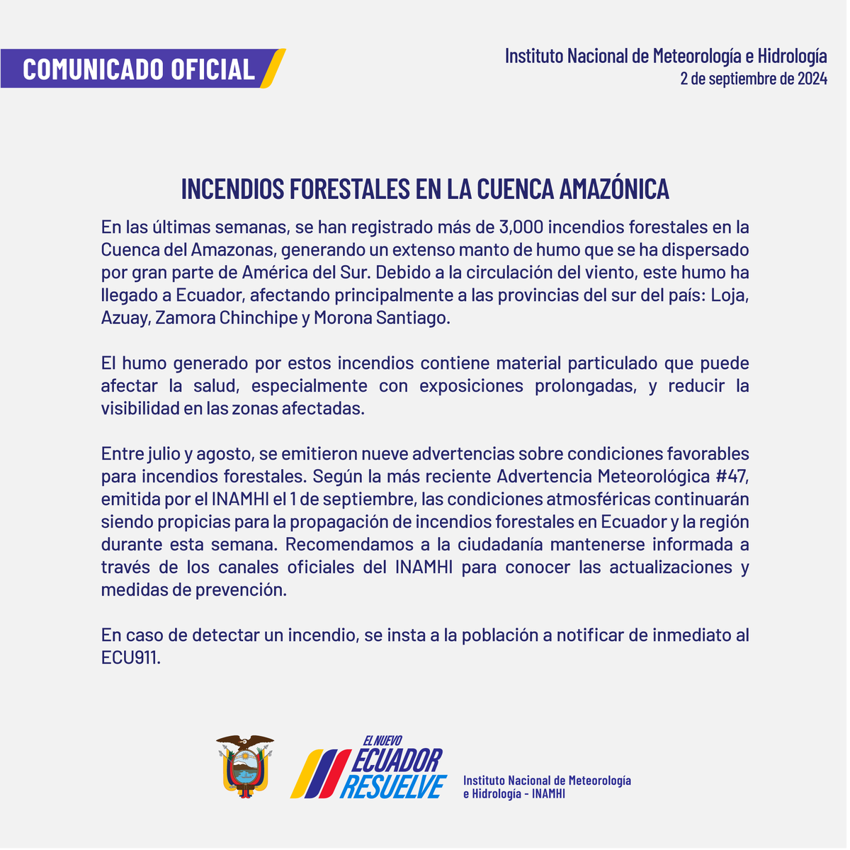📢 Comunicado Oficial