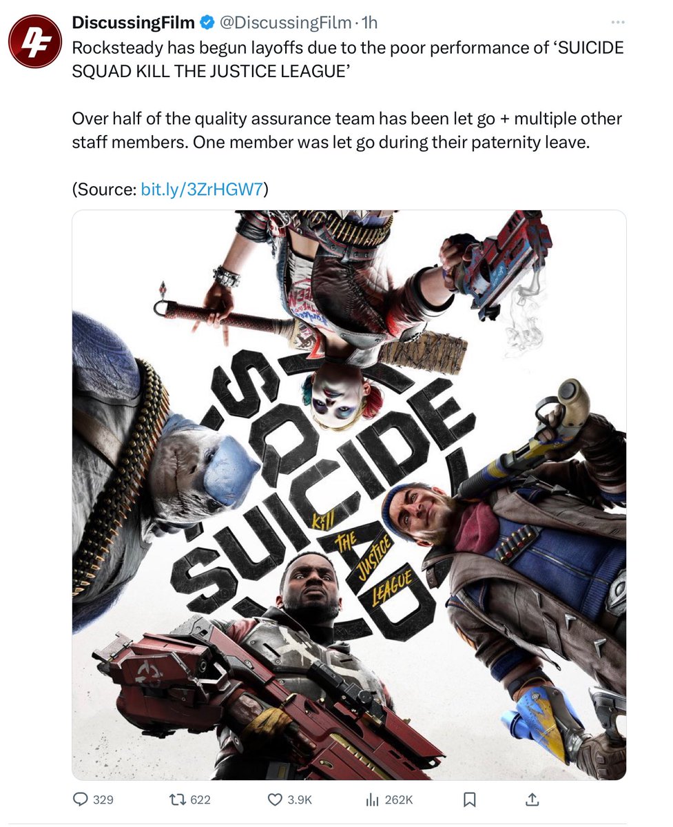 Grummz's tweet photo. There is a tragic cost to DEI and hiring Sweet Baby Inc.
Your flip virtue signal decisions are costing jobs, studios.
It is easy to avoid this mistake. Don’t hire SBI and don’t go woke. https://t.co/0Kgmkug05F